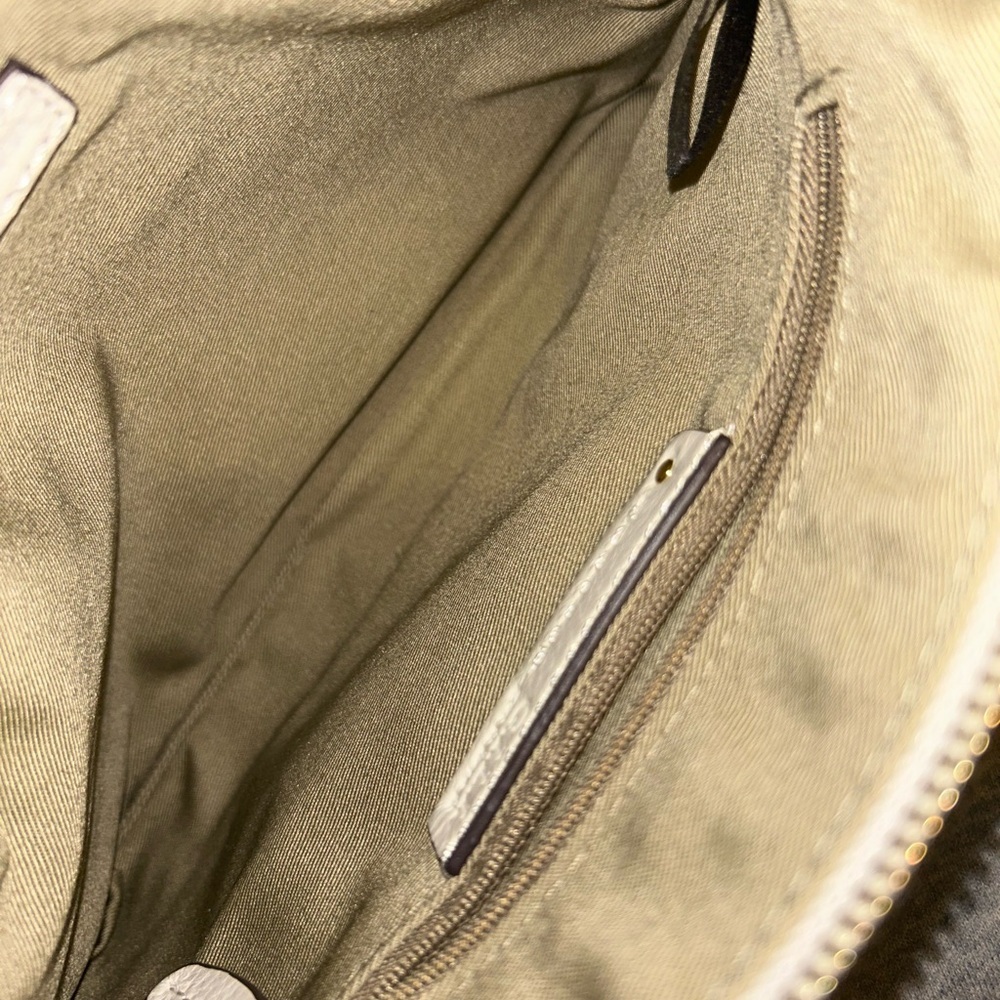 NWOT G.I.L.I white leather clutch - Picture 6 of 11